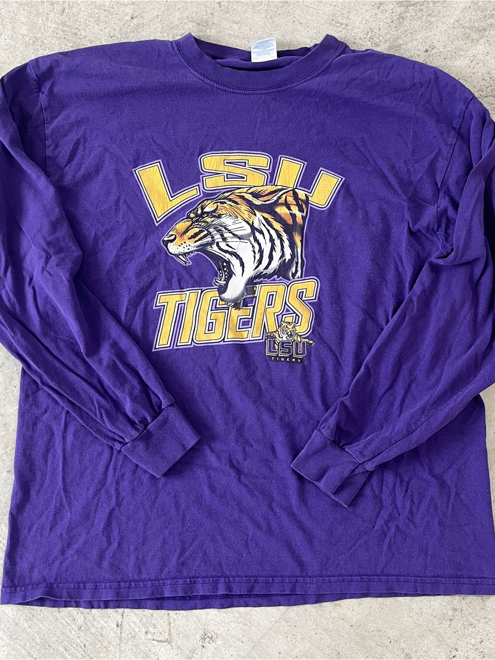 NCAA LSU Tigers Louisiana State University Longsleeve Shirt XL 30x23